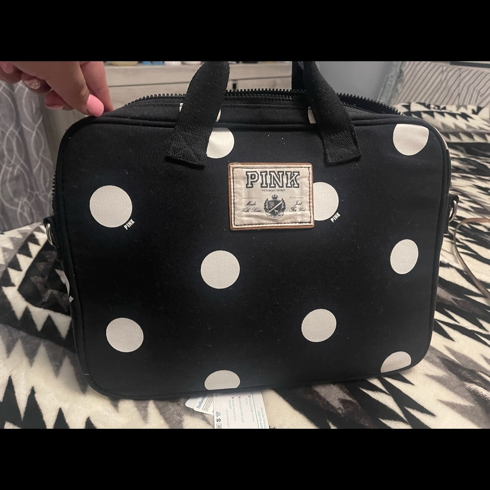 Pink laptop case holder
